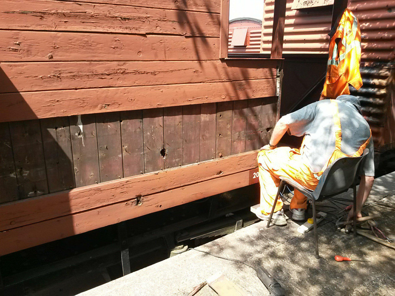 15/07/18 Seat backs and planks off