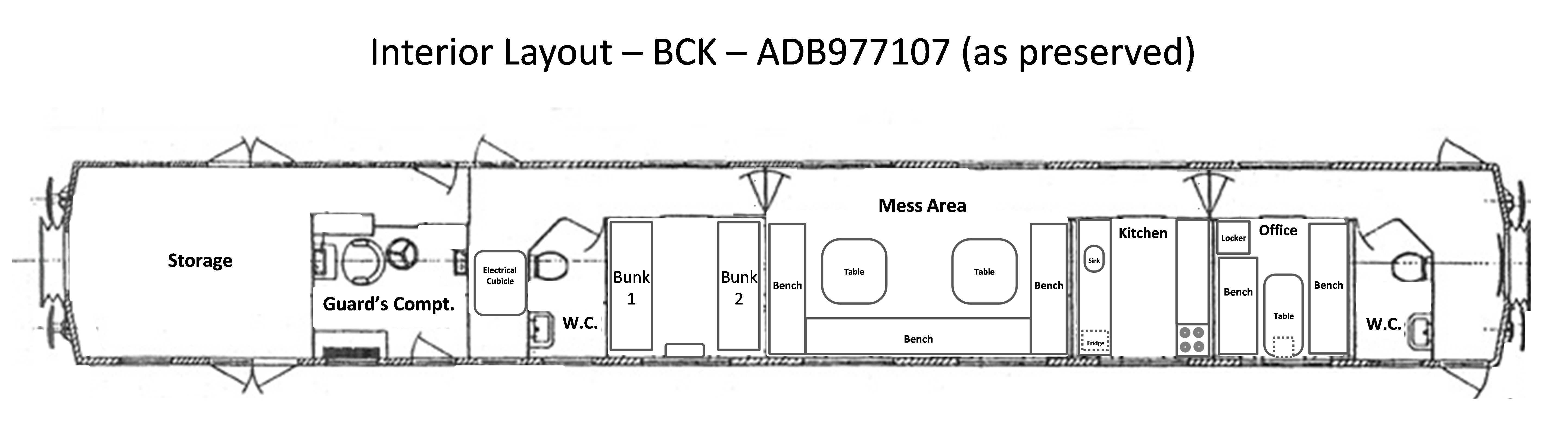 BCK - ADB977107 Layout Diagram As Preserved